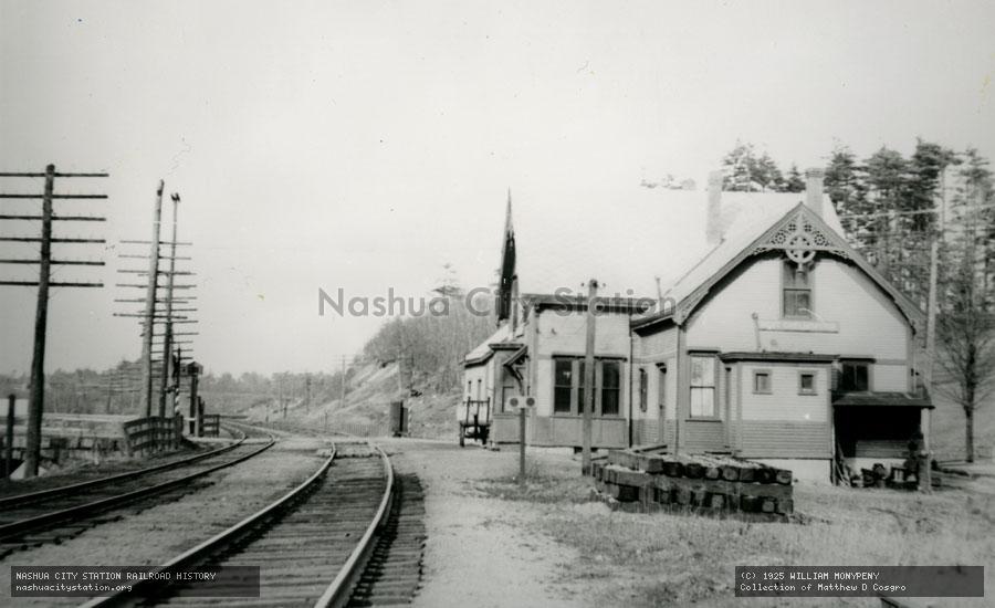Postcard: Railroad Station, West Chelmsford, Massachusetts